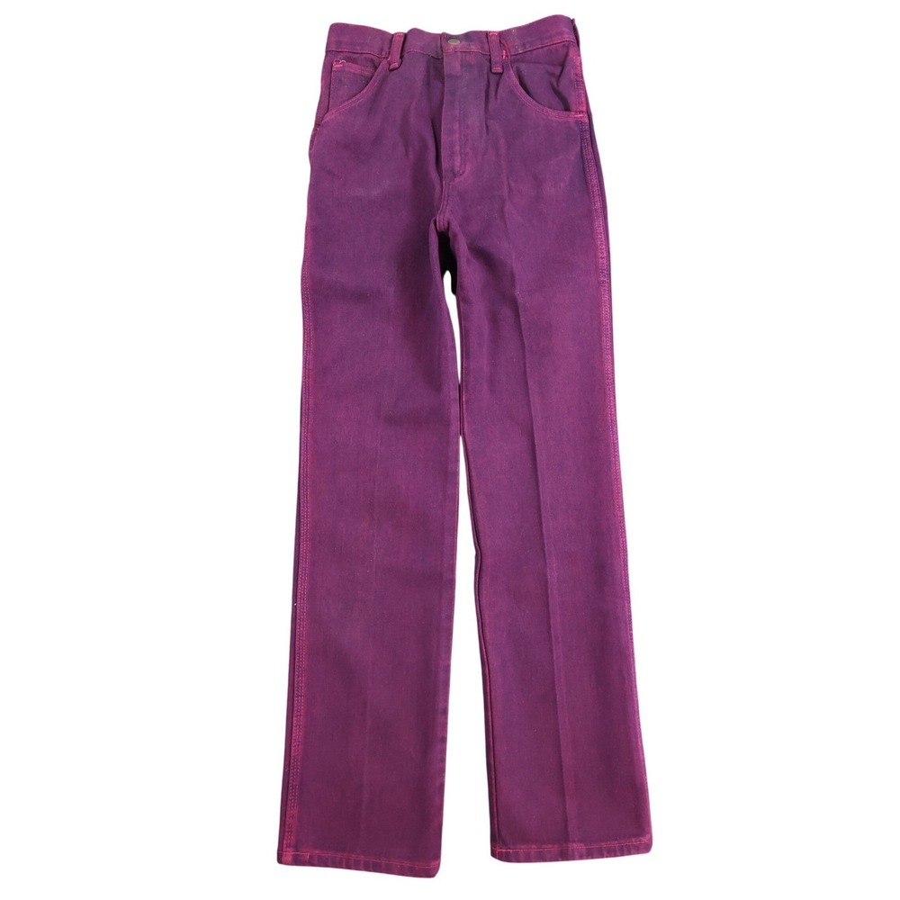 Maverick Vintage 80s Purple Jeans Girls 14 Reg USA Made NOS NWT 27.5x30